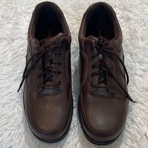 Rockport Men's Dark Brown Leather Oxfords SIZE 13 M LIKE NEW